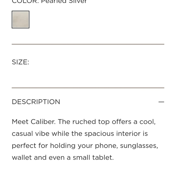 HOBO International Caliber in pearled silver metallic leather - Picture 16 of 16